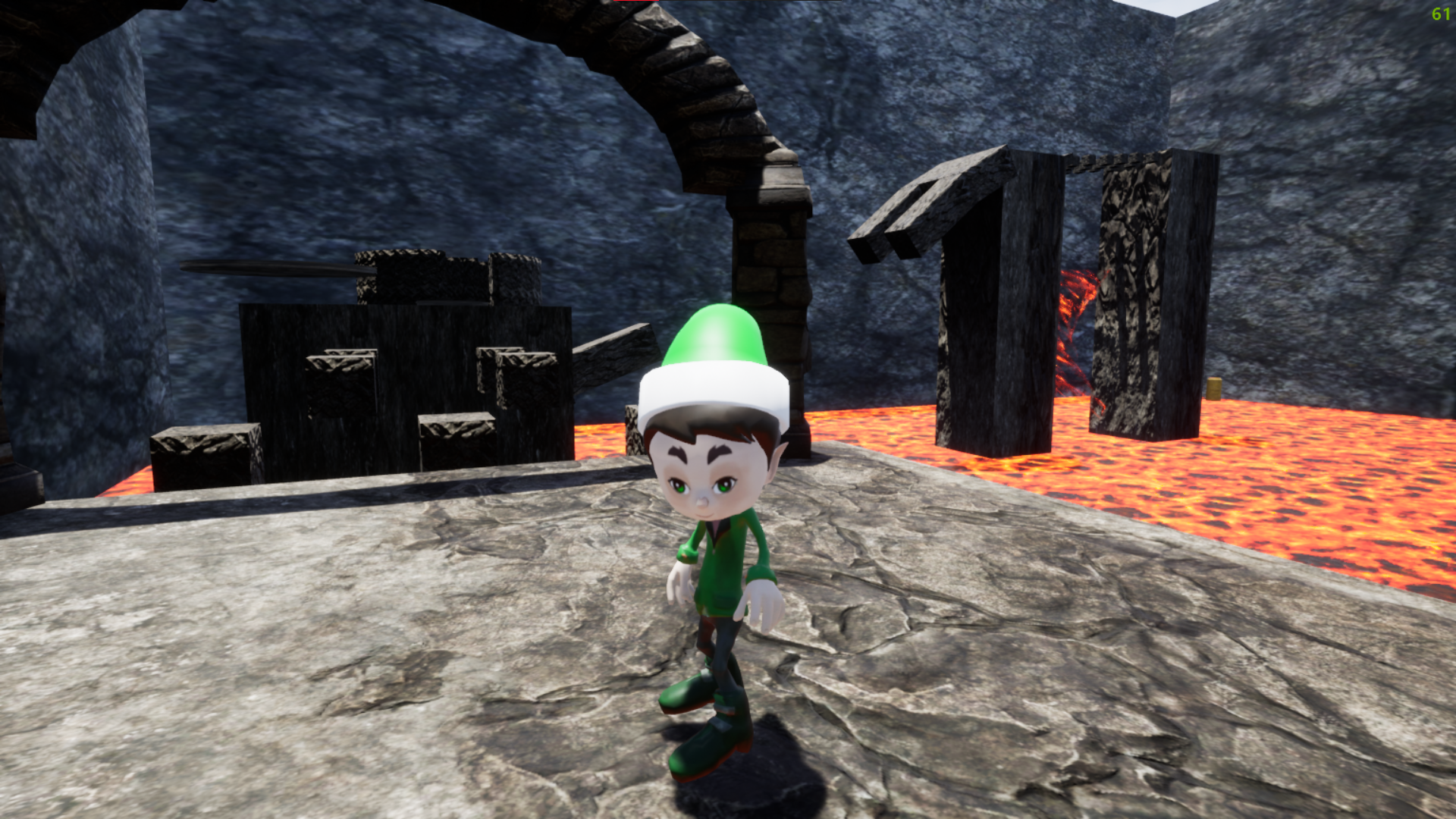 Menu au lancement du jeu